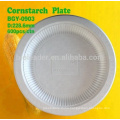 6 7 8 9 10 inch Wholesale Biodegradable Disposable Cornstarch Plastic Round Plates